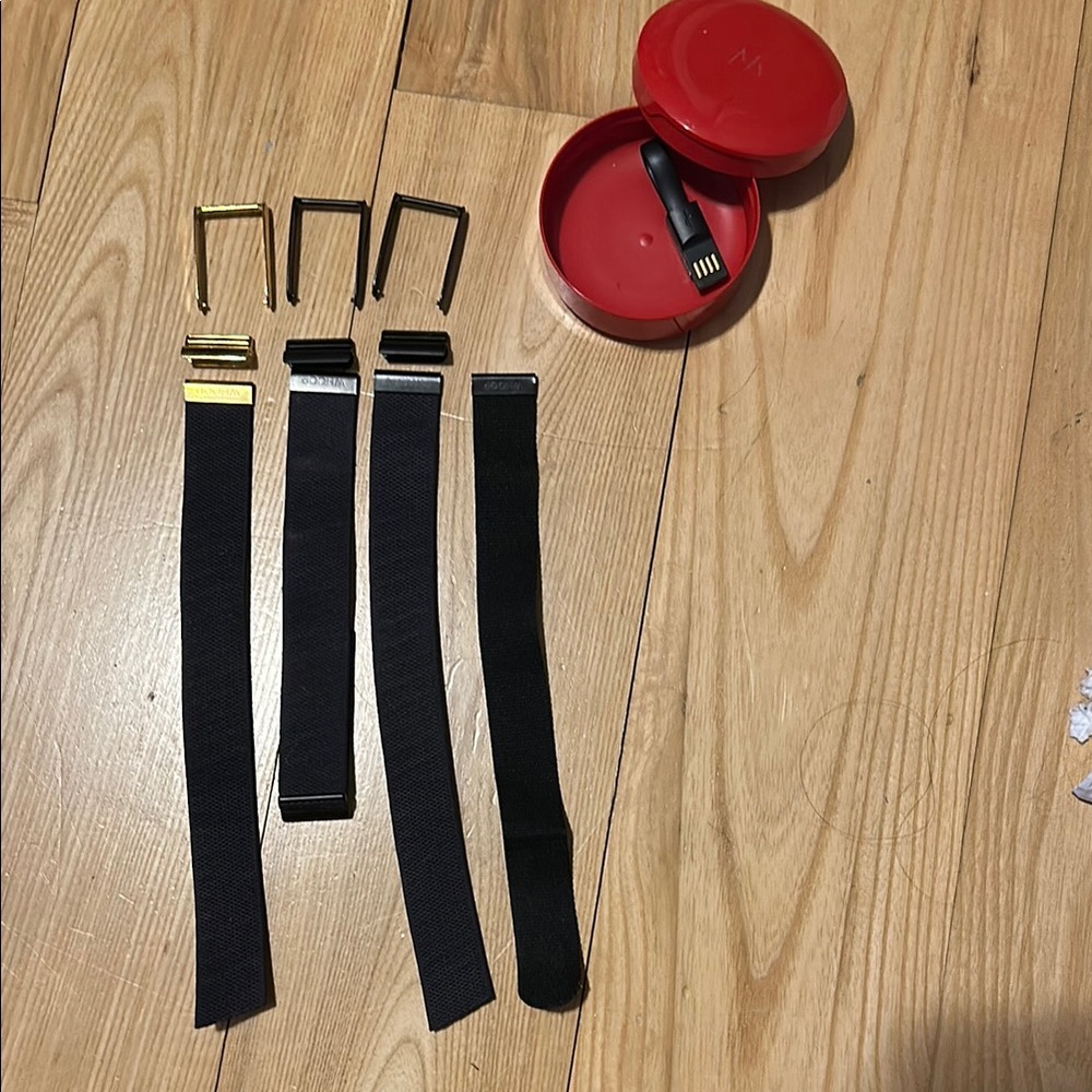 Whoop 4.0 Black and Gold Wearable Wristbands and accessory case